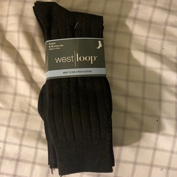 west loop Underwear & Socks Mens Black Socks 3 Pairs Poshmark